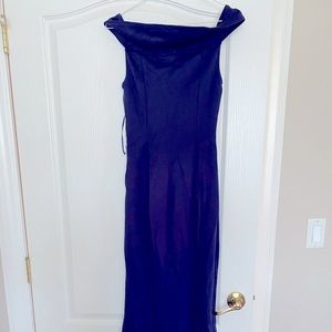 Beautifully long Navy dress